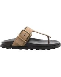 Tod's - Buckle Detailed Thong Sandals - Lyst
