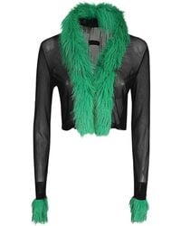 Heron Preston - Long Sleeved Mesh Cardigan - Lyst