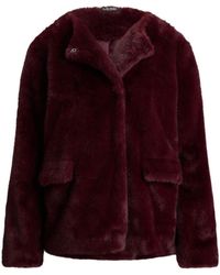 Ralph Lauren - Real Leather Fx Fur Teddy Coat - Lyst