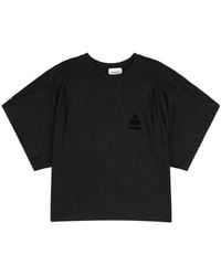 Isabel Marant - Isabel Marant Étoile Kyanzae Cropped T-Shirt - Lyst