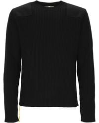 Fendi - Long Sleeved Ribbed-Knit Sweater - Lyst