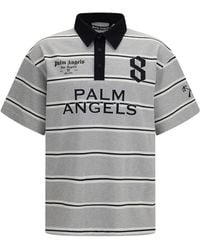 Palm Angels - Palm Sport Striped Polo Shirt - Lyst