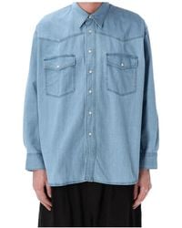 Studio Nicholson - Mylo Relaxed Denim Shirt - Lyst
