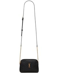 Saint Laurent - Gaby Quilted Chain Pouch - Lyst