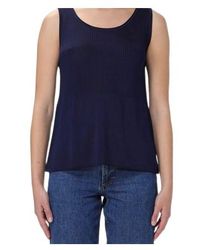 A.P.C. - Sleeveless Ribbed-Knitted Top - Lyst