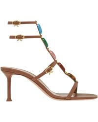 Gianvito Rossi - Shanti Embellished Ankle Strap Sandals - Lyst