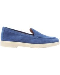 Santoni - Logo Moulded Loafers - Lyst