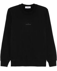 Stone Island - Logo Printed Crewneck Sweatshirt - Lyst