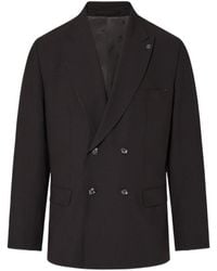 Liu Jo - Double-Breasted Wool Blend Jacket - Lyst