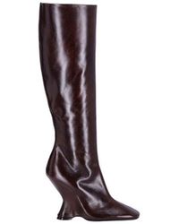Dries Van Noten - Knee-High Square-Toe Boots - Lyst