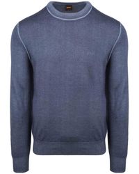 BOSS - Astefo Crew-Neck Sweater - Lyst