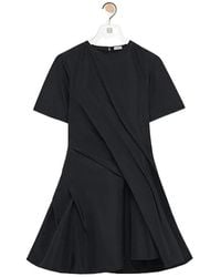 Loewe - Short-Sleeved Crewneck Dress - Lyst