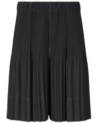Homme Plissé Issey Miyake - Homme Plissé Issey Miyake Monthly Colors June Pleated Shorts - Lyst