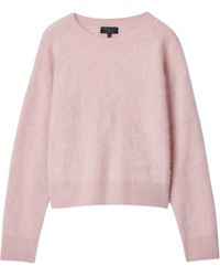 Rag & Bone - Relaxed Crewneck Knitted Sweater - Lyst