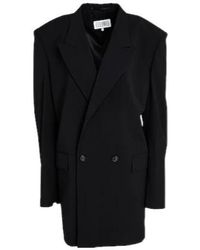 MM6 by Maison Margiela - Minimalist Doublebreasted Blazer - Lyst