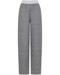 Rabanne - Elasticated-Waistband Straight-Leg Trousers - Lyst
