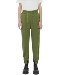 Bottega Veneta - Logo Zipper Casual Pants - Lyst