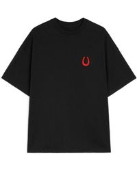 Jil Sander - Horseshoe Embroidered Crew-Neck T-Shirt - Lyst