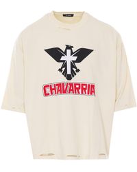 Willy Chavarria - Aguila Buffalo Distressed T-Shirt - Lyst