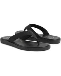 Gucci - Logo Jacquard Thong Sandals - Lyst