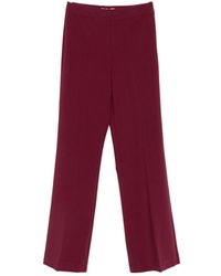 Twinset - Pressed-Crease Wide-Leg Trousers - Lyst