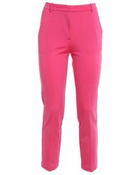 Pinko - Mid-Rise Straight Leg Cigarette Pants - Lyst