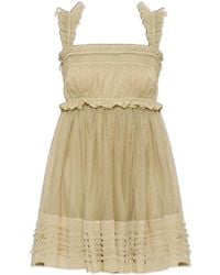 AllSaints - Angela Ruffled Mini Dress - Lyst