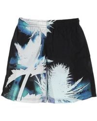 McQueen - Graphic Printed Swim Shorts - Lyst