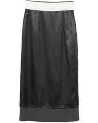 Rohe - Contrast Panel Midi Skirt - Lyst