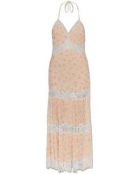 LoveShackFancy - Kieva Lace-Trim Midi Dress - Lyst