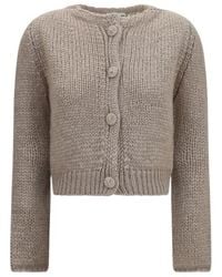 forte_forte - Chunky Knit Buttoned Cardigan - Lyst
