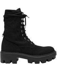 Prada - High-Top Lace-Up Boots - Lyst