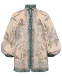 Zimmermann - Indra Billow Blouse - Lyst