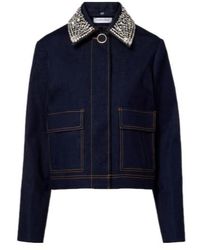 Veronica Beard - Button-Down Denim Jacket - Lyst