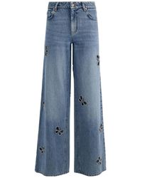 Alice + Olivia - Belt-Loop Jeans - Lyst
