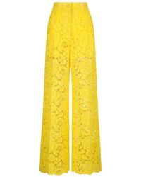 Dolce & Gabbana - Lace Casual Pants - Lyst