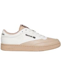 Reebok - Logo-Patch Leather Sneakers - Lyst