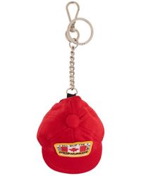 DSquared² - Logo-Patch Baseball Cap Keyring - Lyst