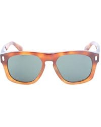 Brunello Cucinelli - Rectangular Acetate Sunglasses - Lyst