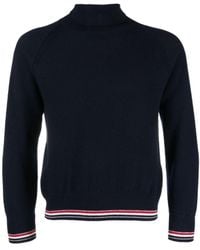 Thom Browne - High Neck Knitted Sweater - Lyst