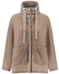 Herno - Oversized Hooded Zip Coat - Lyst