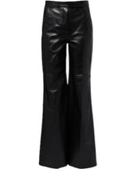 Dorothee Schumacher - Leather Flared Pants - Lyst
