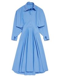 Balenciaga - Long Poplin Dress - Lyst