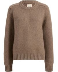 KHAITE - Long-Sleeved Crewneck Jumper - Lyst