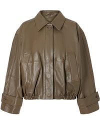 Rohe - Gathered Leather Jacket - Lyst