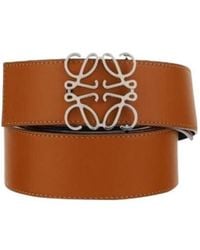 Loewe - Anagram Buckled Reversible Belt - Lyst