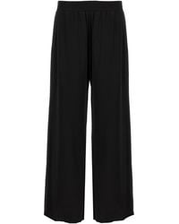 Fabiana Filippi - Satin Elasticated Waistband Trousers - Lyst