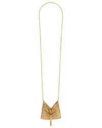 Celine - Triomphe Folk Pouch Necklace - Lyst