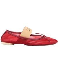MM6 by Maison Margiela - Bow Detail Ballet Shoes - Lyst