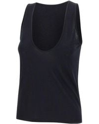 Loulou de Saison - Albia Scoop Neck Sleeveless Top - Lyst